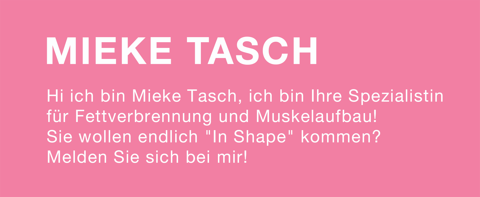 Mieke Tasch Ihr Fatburning Coach aus Hamburg